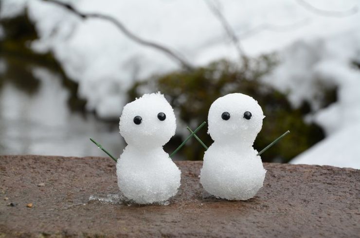 本日の積雪によるレッスン